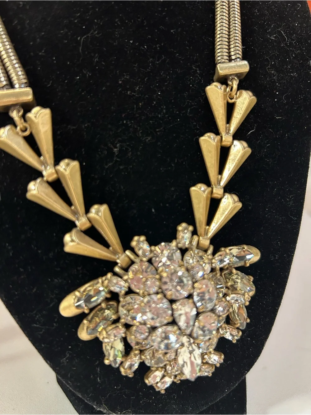 J. Crew chevron starburst necklace